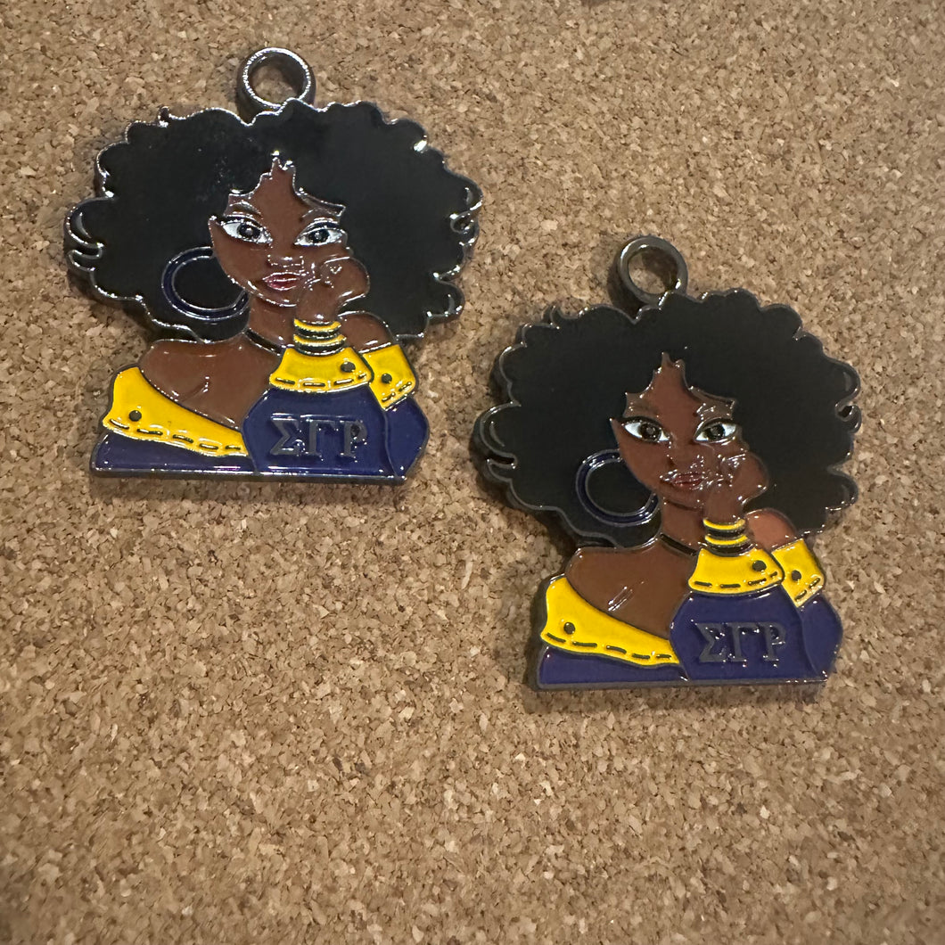 SGRho soror girl charm.