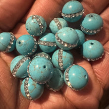 Load image into Gallery viewer, 5 blue beads