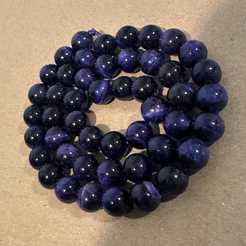 Purple Tigers eye 8mm