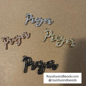 Pave prayer charm.