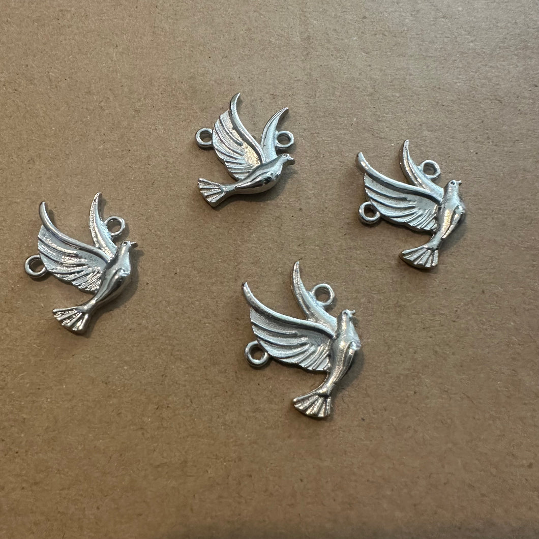 4 dove charms.