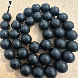 Matte black beads