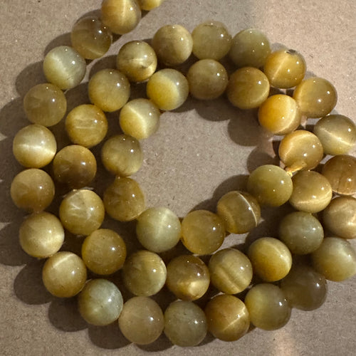 Yellow Tigers eye 8mm