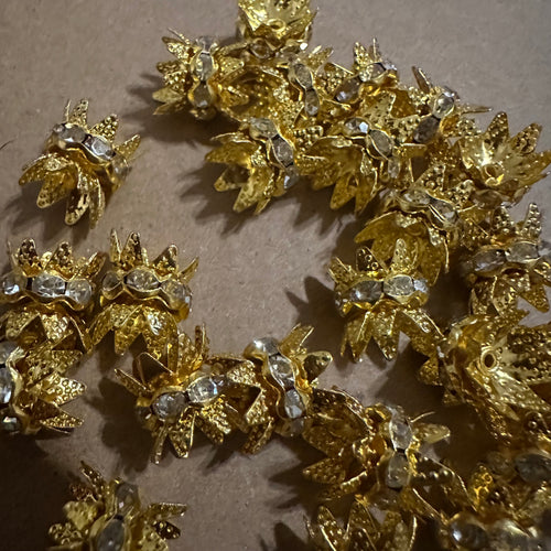 25 gold spacers