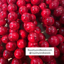 Load image into Gallery viewer, Shiny Red beads.