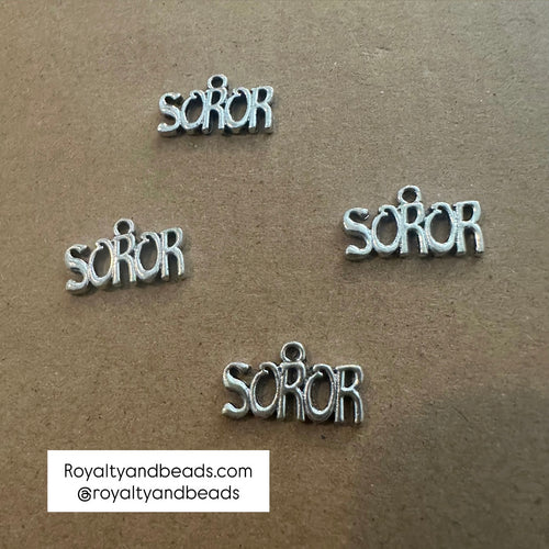 Silver Soror charm