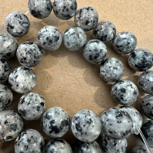 Gray and black beads