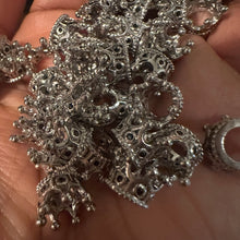 Load image into Gallery viewer, Silver crown pave charm
