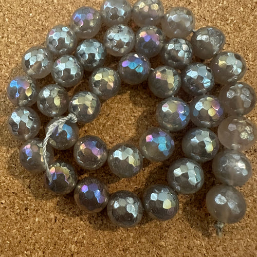 Gray beads (agate) 10mm