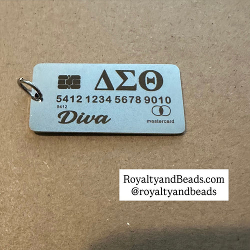 Silver Delta credit card charm