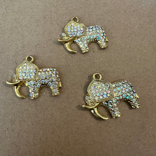 3 gold elephants
