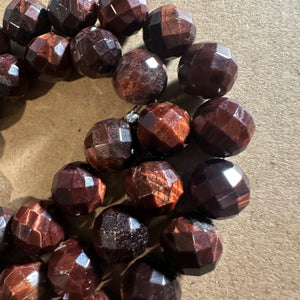Faceted Red tigers eye