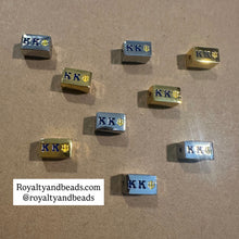 Load image into Gallery viewer, Kappa Kappa Psi block charm (KKPSI)
