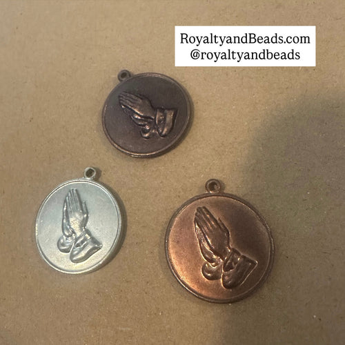 Praying hands charm