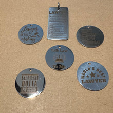 Load image into Gallery viewer, Silver Lawyer charms SS