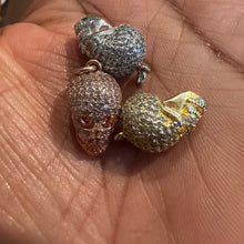 Load image into Gallery viewer, Micro Pave Afro skull charms