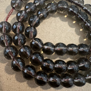 Brown Smokey quartz beads 8mm