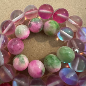 Pink mixed beads