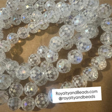 Load image into Gallery viewer, Clear electroplated beads 12mm