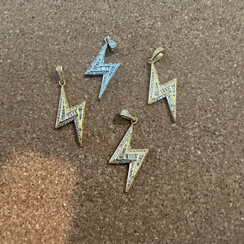 The pave lightening bolt charm.