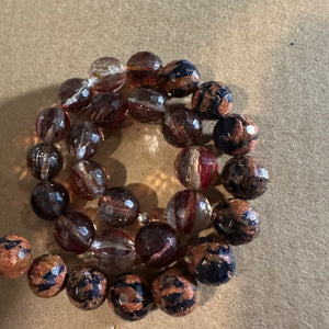 Orange mixed beads