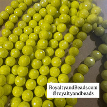 Load image into Gallery viewer, Iridescent Neon yellow beads