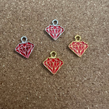 Load image into Gallery viewer, Red diamond charm.