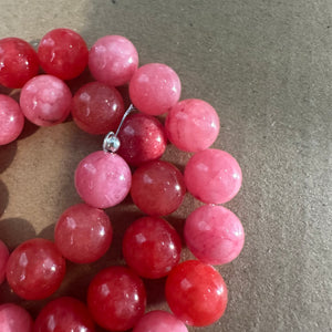 Pink beads