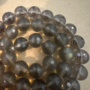 Smokey quartz faceted beads