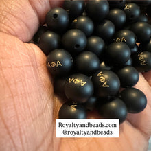 Load image into Gallery viewer, Black Alpha beads