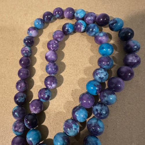 Purple and blue beads.