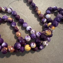 Load image into Gallery viewer, Purple and yellow beads 8mm