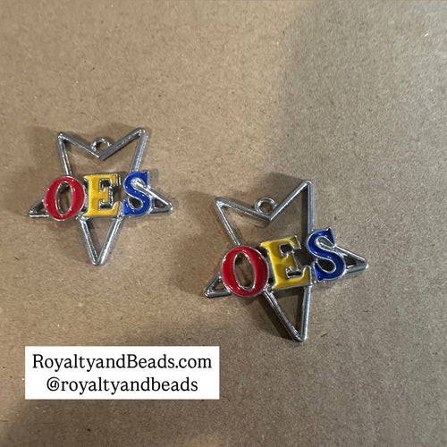 Silver star charm