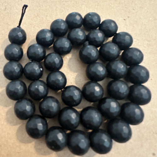 Matte black beads