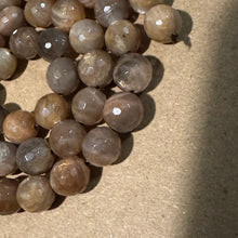Load image into Gallery viewer, Sunstone gemstone beads 8mm