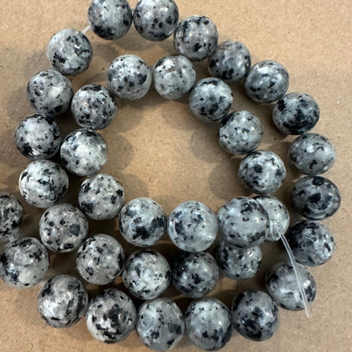 Gray and black beads