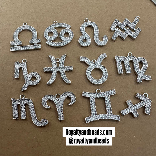 Silver Zodiac charms