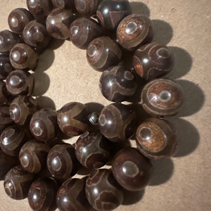 Brown Tibetan beads