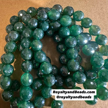 Load image into Gallery viewer, Green agate beads