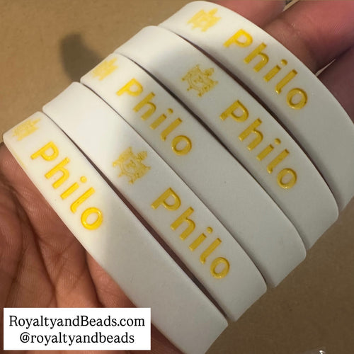 White Philo wristband