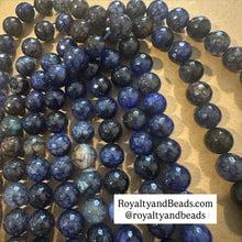 Load image into Gallery viewer, Blue agate beads 12mm
