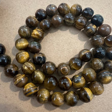 Load image into Gallery viewer, Tigers eye beads 8mm (round)