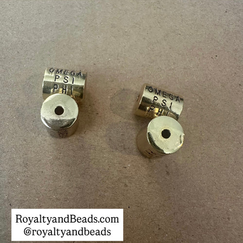 Omega Psi Phi cylinder charms