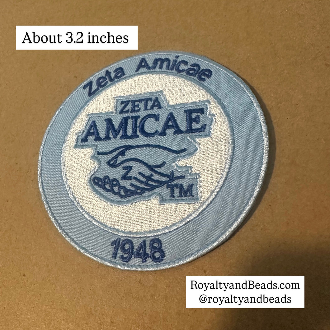 Zeta Amicae iron on patch