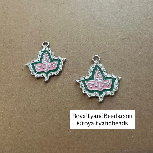 Silver ivy charms