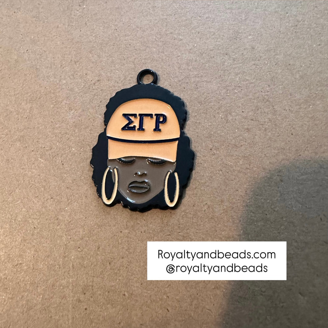 SGRho hat girl charm.