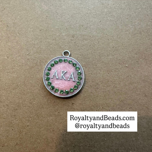 Pink AKA circle charm
