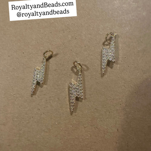The pave lightening bolt charm.