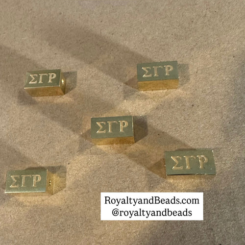 Gold Sigma Gamma Rho block