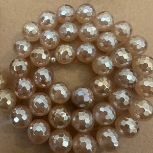 Yellow agate beads